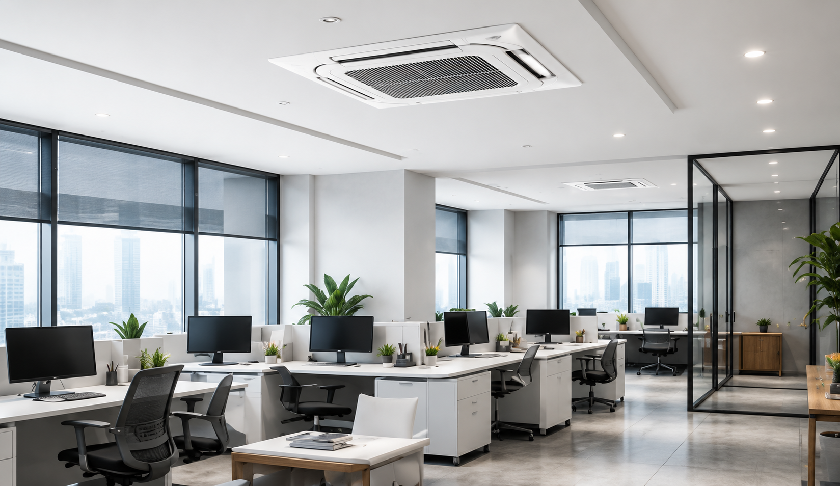 Modern corporate office interior